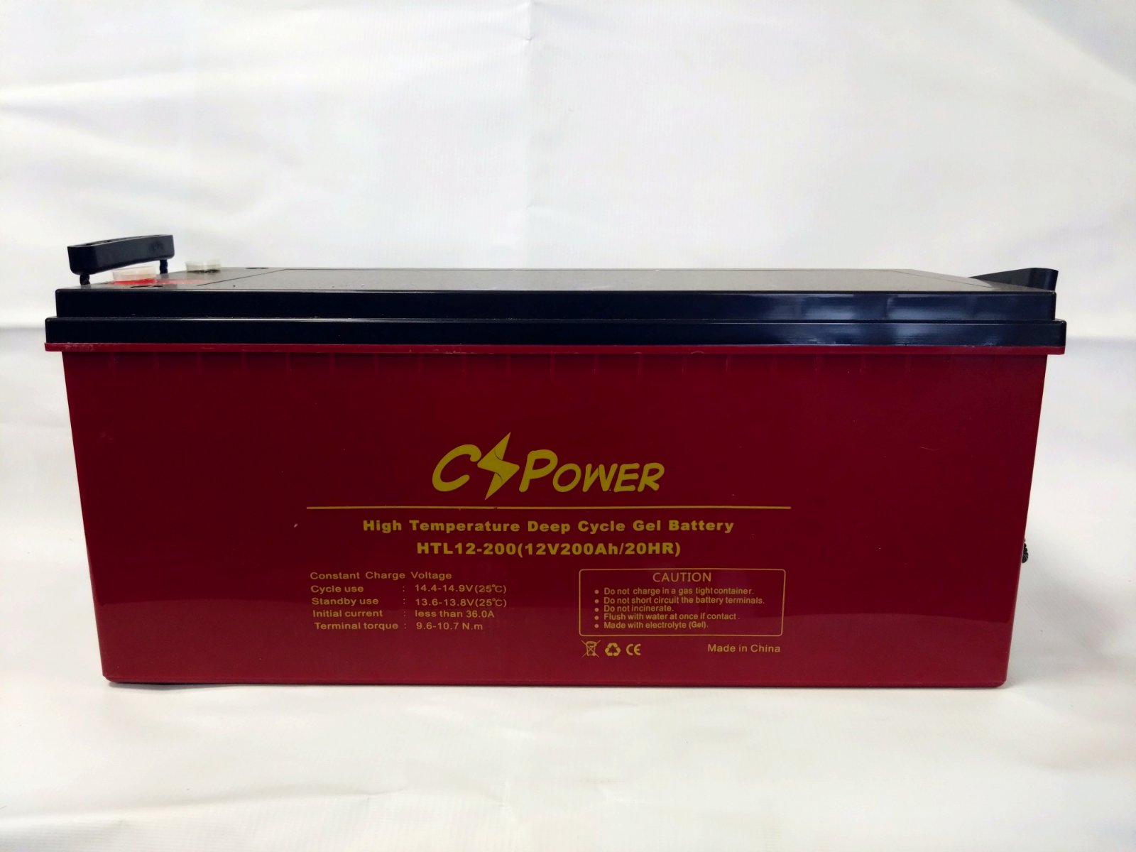 Акумуляторна батарея CS POWER HTL12-200 GEL, 200Ah, 12V, 532x206x216(222)мм, M8*18 (HTL12-200)